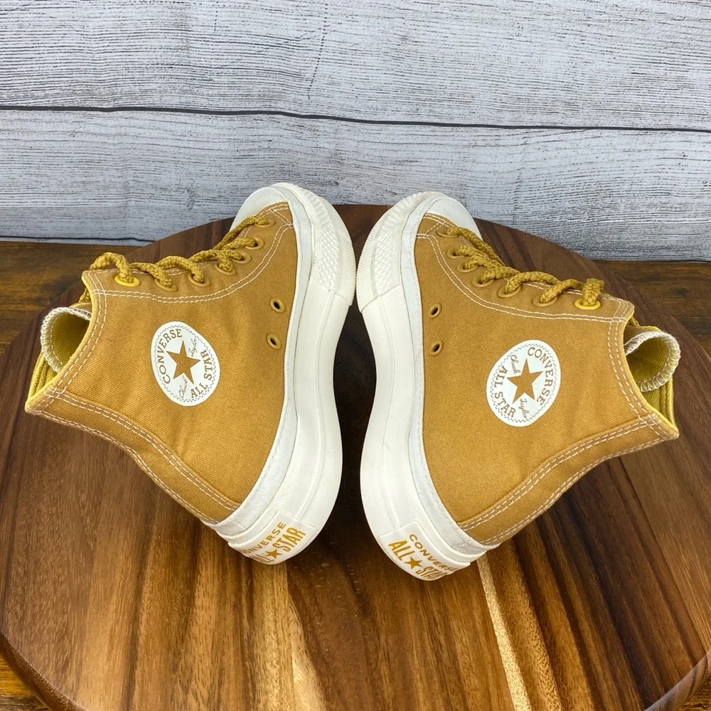 Converse Chuck Taylor All Star Lift Platform High Burnt Honey Shoe Womens Size 5